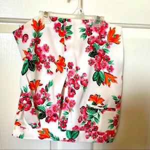 Ann Taylor silk like flowered shorts